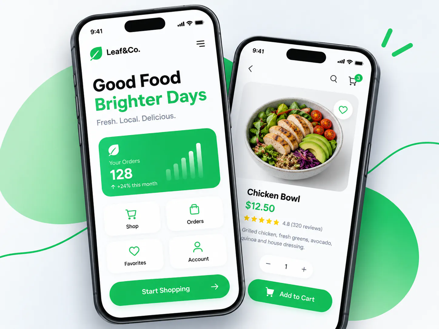 Leaf and Co. mobile shopping application